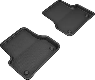 3D MAXpider Kagu 2nd Row Floormats For 12-18 Audi A6 / A7 / S6 / S7 / RS7 - Black